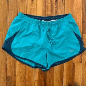 Nike Women's Aqua Blue Athletic Shorts